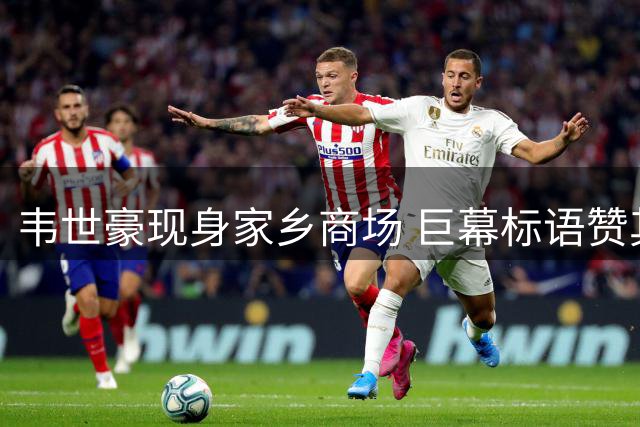 韦世豪现身家乡商场 巨幕标语赞其为成都骄傲